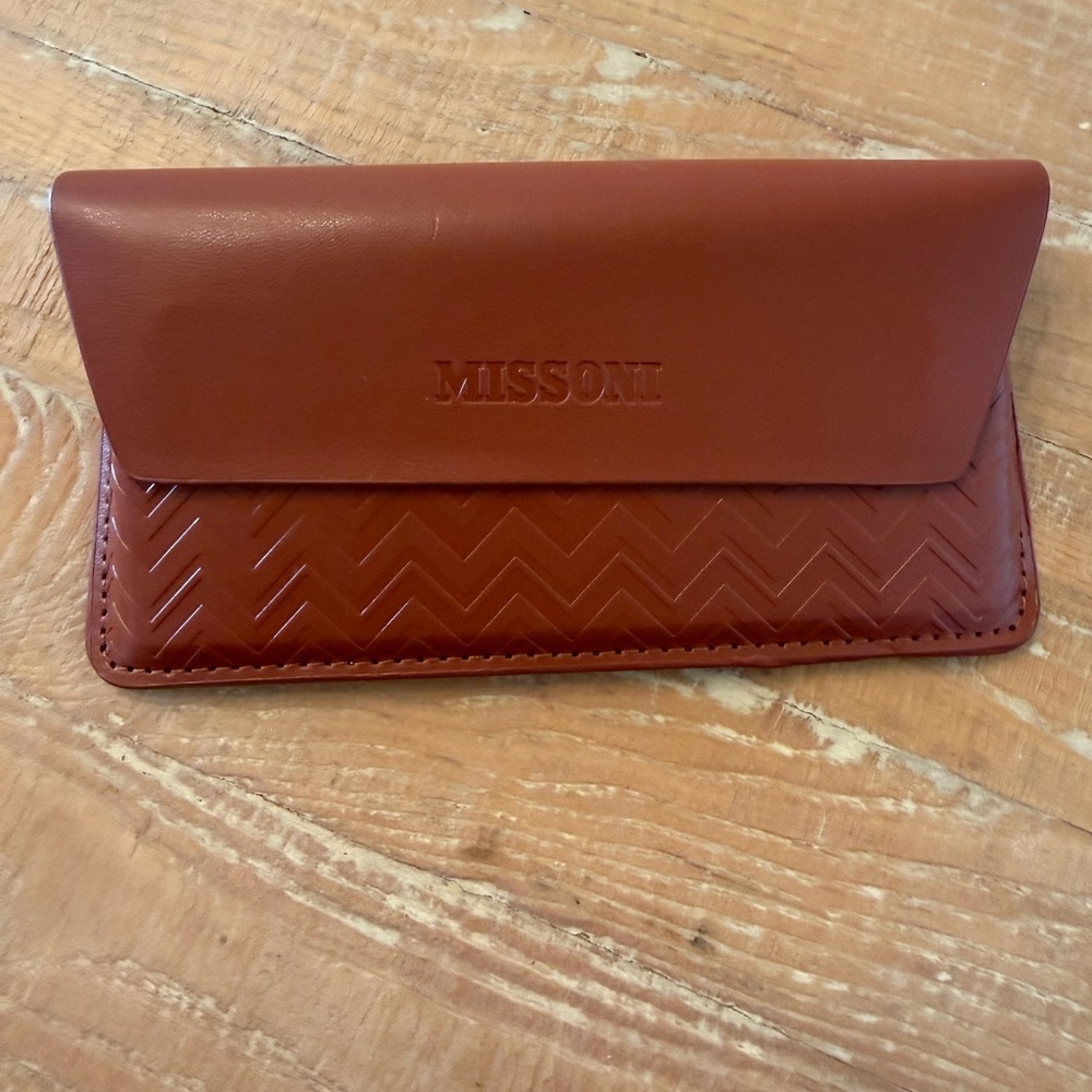 Missoni Terracotta Leather Glass Case